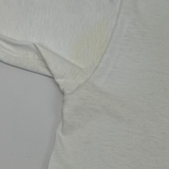 Vintage 90s Emu Producers International Co-operative T Shirt Oil White M Medium - Picture 9 of 14